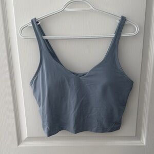 Dusty Blue Lululemon Cropped Align Tank